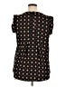 Pleione 100% Polyester Black Short Sleeve Blouse Size XL - photo 2