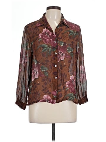French Laundry 3/4 Sleeve Silk Top (view 1)