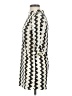 Topshop 100% Polyester Chevron-herringbone Ivory Casual Dress Size 2 - photo 5