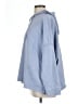 Eileen Fisher 100% Cotton Blue Poncho Size XL - photo 5