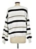 Unbranded 100% Polyester Stripes White Pullover Sweater Size L - photo 2