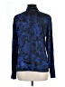 St. John Collection Print Blue Long Sleeve Silk Top Size 10 - photo 2