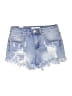 Almost Famous Blue Denim Shorts Size 1 - photo 1