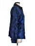 St. John Collection Print Blue Long Sleeve Silk Top Size 10 - photo 4