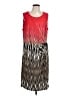Calvin Klein Graphic Red Casual Dress Size 1X - photo 1