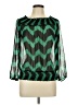 Elan Green Long Sleeve Blouse Size L - photo 1