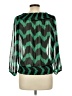 Elan Green Long Sleeve Blouse Size L - photo 2