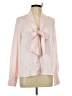 Francesca's 100% Polyester Pink Long Sleeve Blouse Size L - photo 1