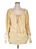 Jen's Pirate Booty Yellow 3/4 Sleeve Blouse Size XL - photo 1