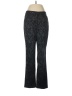 Peck & Peck Animal Print Black Casual Pants Size 6 - photo 1