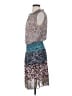 CAbi 100% Polyester Paisley Gray Casual Dress Size S - photo 5