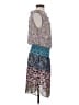 CAbi 100% Polyester Paisley Gray Casual Dress Size S - photo 4