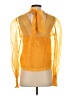Anthropologie 100% Polyester Yellow Long Sleeve Blouse Size S - photo 2