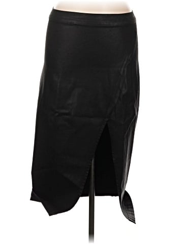7 For All Mankind Faux Leather Skirt (view 1)