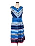 Talbots Stripes Blue Casual Dress Size Lg Petite - photo 1