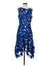 CAbi 100% Polyester Blue Cocktail Dress Size S - photo 1