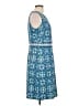Talbots Print Blue Cocktail Dress Size Lg Petite - photo 4