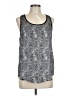 Robin K. 100% Polyester Silver Tank Top Size L - photo 1