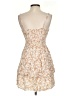 No Boundaries 100% Rayon Paisley Tan Cocktail Dress Size 0 - photo 2