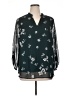 Papermoon 100% Polyester Teal 3/4 Sleeve Blouse Size 1X - photo 1