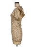 Zara Yellow Tan Cocktail Dress Size M - photo 5