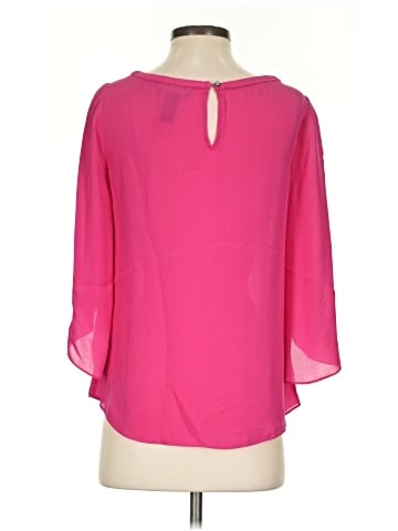 White House Black Market 3/4 Sleeve Silk Top (view 2)