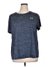 Under Armour 100% Polyester Blue Active T-Shirt Size 1X - photo 1