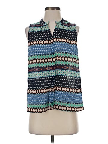 Aqua Sleeveless Blouse (view 1)