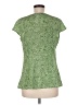 Ann Taylor LOFT 100% Polyester Green Short Sleeve Top Size 8 - photo 2