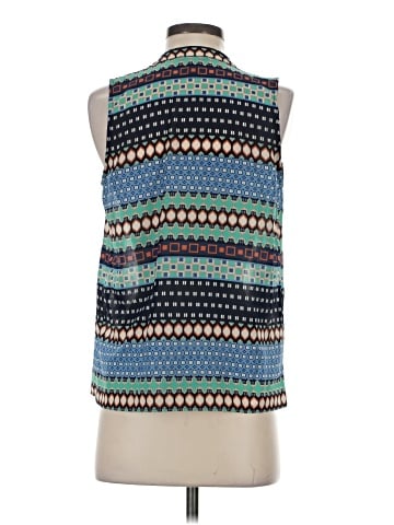 Aqua Sleeveless Blouse (view 2)