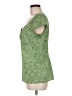 Ann Taylor LOFT 100% Polyester Green Short Sleeve Top Size 8 - photo 5