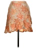 Roxy 100% Viscose Paisley Orange Casual Skirt Size XS - photo 1