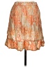 Roxy 100% Viscose Paisley Orange Casual Skirt Size XS - photo 2