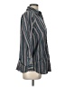Roaman's Stripes Blue Long Sleeve Button-Down Shirt Size 12 (S) - photo 4