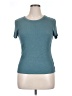 Halogen Teal Short Sleeve Top Size XL - photo 1