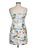 Forever 21 Tropical Blue White Cocktail Dress Size M - photo 2