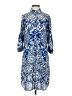 CAbi 100% Polyester Paisley Blue Casual Dress Size S - photo 1