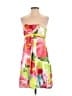 Cache 100% Silk Tropical Pink Cocktail Dress Size 8 - photo 1