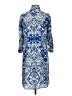 CAbi 100% Polyester Paisley Blue Casual Dress Size S - photo 2