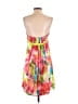 Cache 100% Silk Tropical Pink Cocktail Dress Size 8 - photo 2