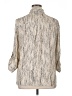 By & By 100% Polyester Metallic Ivory 3/4 Sleeve Blouse Size XL - photo 2