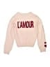 Art Class Hearts Pink Pullover Sweater Size 10 - 12 - photo 1