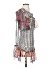 Trinity 100% Silk Paisley Gray Casual Dress Size S - photo 4