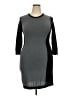 Mossimo Color Block Gray Casual Dress Size XXL - photo 1