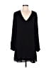 Veronica M. 100% Polyester Solid Black Casual Dress Size M - photo 1