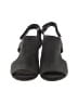 Sudini 100% Leather Black Sandals Size 6 1/2 - photo 2