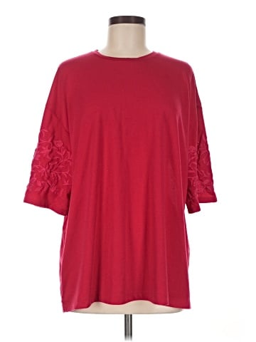 Zara W&B Collection 3/4 Sleeve Top (view 1)