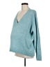 Hatch Teal Pullover Sweater Size Med Maternity (2) - photo 1