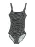 L.L.Bean Stripes Black One Piece Swimsuit Size 10L - photo 1