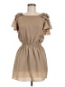 Papaya 100% Polyester Solid Tan Casual Dress Size M - photo 1